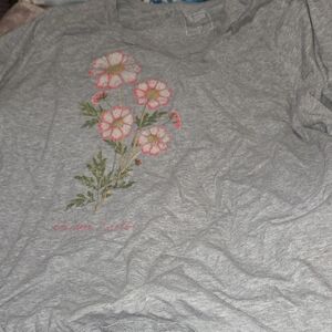 Grey Flower Shirt
